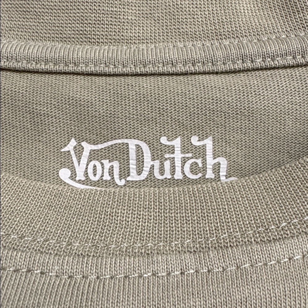 Von Dutch Sage Green Logo Tee - Picture 7 of 11